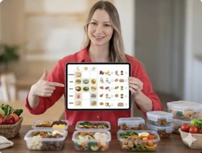 Testreszabható menü sablon és bevásárlólista